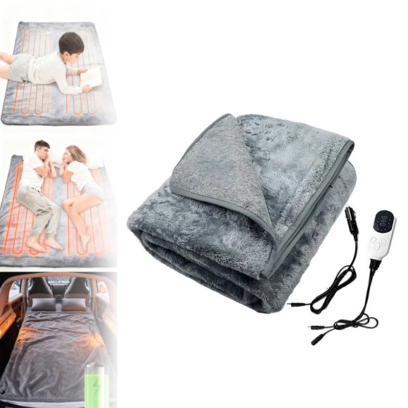 Hearth & Gear 12V Blanket For Portable Heated Throw For Camping SUV Truck & Use 160x150cm Powered Sit And Pedal for Seniors Thruster Squat at Home Sunny Bike E2m Store Fitness Gear Exercise Bar Slide