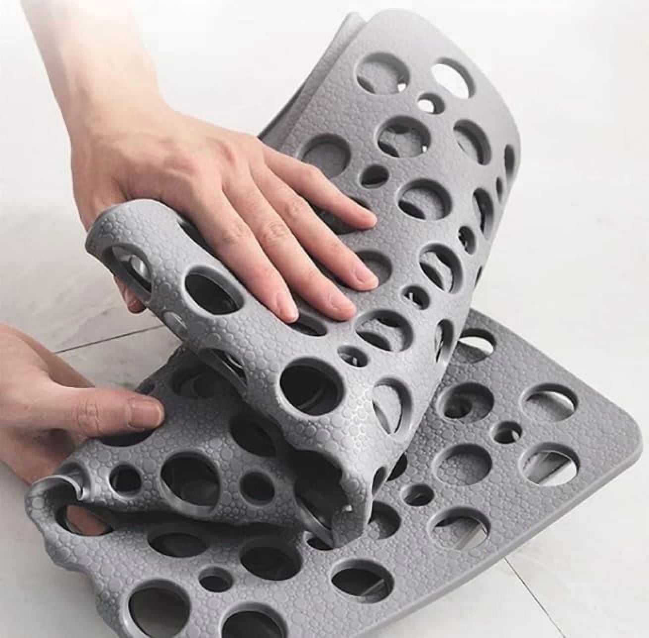 Casa and Beyond Shower Mat, Shower Mat with Suction Cup, Washable Non-Slip Bathtub Mats, Easy to Clean for Bathroom
