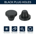 thumbnail image 3 of 10pcs Hole Plug 3/8 Inch (9.2mm) Button Plugs Fit for 8mm Hole, Snap in Locking Hole Tube Plug Gel, Black, 3 of 6