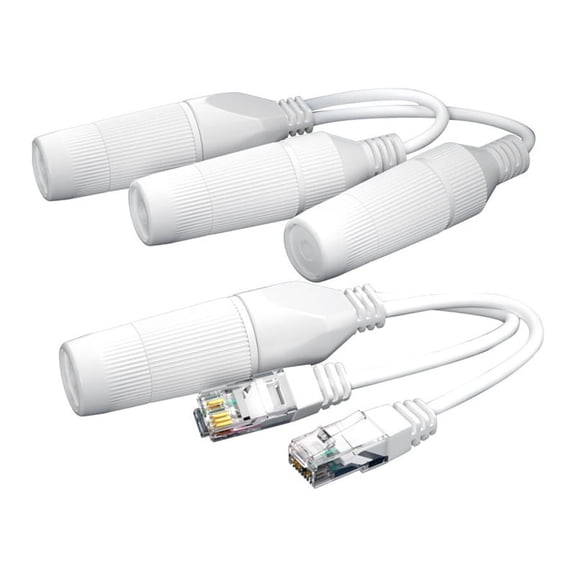 POE Splitter 2-in-1 Cable Connector Three-Way Connector for Security Camera Install