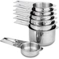 thumbnail image 4 of Set of 7 Heavy Duty Measuring Cups, 18/8 Stainless Steel with Ring Connector, 4 of 5