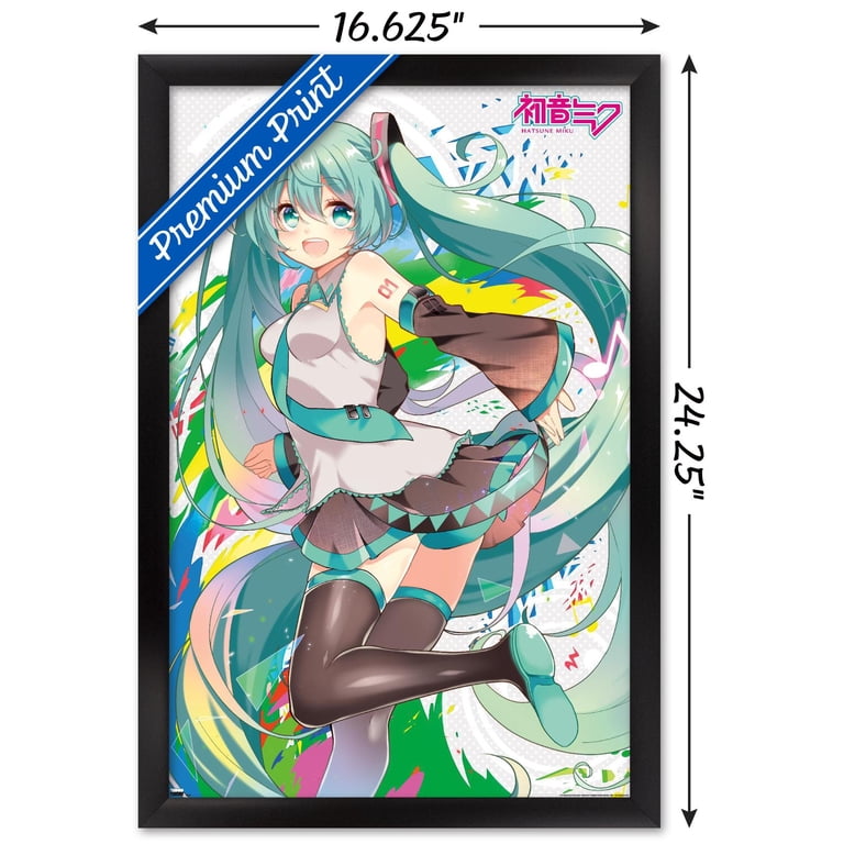 M☆Splash!! MIKU ピクチャーボード Hatsune Miku - Color Splash Wall Poster, 14.725