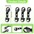 thumbnail image 2 of BlinkLLX Double Lobster Clasp Extender Double Claw Connector Bracelet Extension Clasp Small Bracelet Necklace Shortener for DIY Jewelry Making(0.98 Inch,Black), 2 of 7