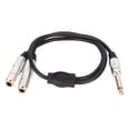 thumbnail image 4 of Cable divisor estéreo Bling Bling 1/4 de pulgada con conector macho mono a hembra doble, 4 of 12