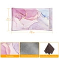 thumbnail image 4 of Fintie Squeeze Top Eyeglasses Pouch with Cleaning Cloth, Leather Soft Glasses Case Anti-Scratch Sunglasses Bag，glittering Marble, 4 of 7