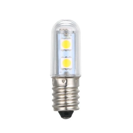 AC220-240V 3W 7 LED Mini Refrigerator Light Bulb Freezer Cooler Lamp E14 Base Socket Holder Warm White