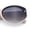 Ivory - Smoke, variant on Womens Mod Fashion Thick Arm Inset Lens Large Oval Plastic Sunglasses All Black