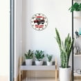 thumbnail image 5 of 12inch Car Wall Clock Pickup Truck Round Clocks Silent Non Ticking Clock Farmhouse Wall Clocks for Office Home Bedroom Living Room Bathroom Kitchen Decor 1pc, 5 of 9
