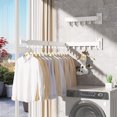 thumbnail image 4 of Tendedero de Pared,Estante de Ropa Retractil para Ahorro de Espacio,Capacidad de Carga 35KG,Con 18 Ganchos y 1 Barra,&Aacute;ngulo Ajustable 360&deg;,Tendedero Plegable para Ropa,para Balc&amp, 4 of 9