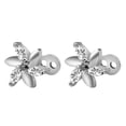 thumbnail image 3 of 1 Pair of Dermal Jewelry Suitable for Lips, Labret, Neck, Back Chest , Flower, 3 of 8