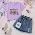 thumbnail image 2 of Toddler Baby Girls Summer Outfits Short Sleeve Cartoon Print T-Shirt Tops & Shorts Sets 2pcs Baby Girls Summer Clothes For 1t 2t 3t 4t 5t 6t 7t Children 6-7 Years, 2 of 4
