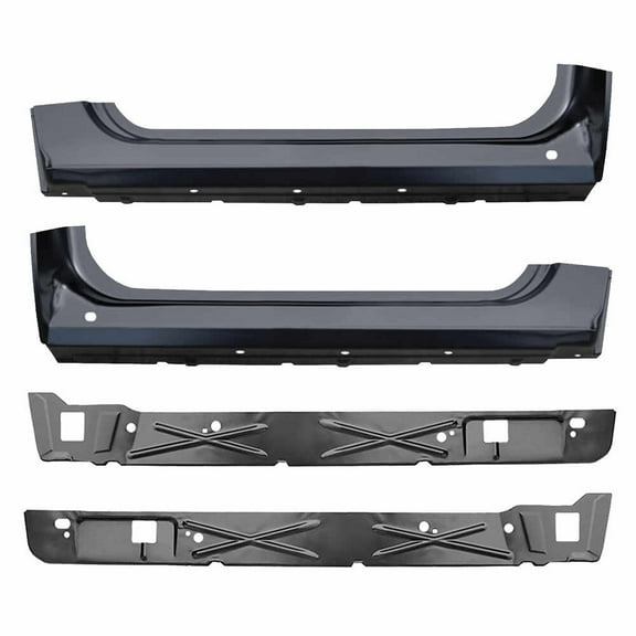 OE Style Outer and Inner Rocker Panel Kit. Fits 07-13 Chevrolet Pickup Silverado Regular Cab, 07-13 GMC Pickup Sierra Regular Cab