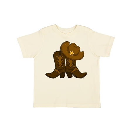 

Inktastic Sheriff Hat with Boots Gift Toddler Boy or Toddler Girl T-Shirt