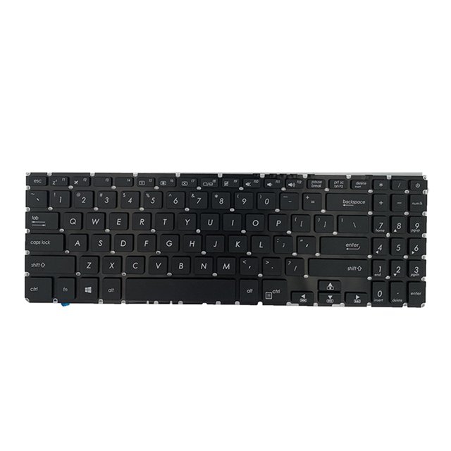 Matsuzay US Notebook Keyboard Office Dispositivo de entrada antideslizante Accesorio profesional Reemplazo de pieza de repuesto para X507 Juegos de teclado y mouse para computadora