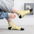 thumbnail image 2 of Fuzoiu Frog Bee Print Adult Socks, Crew Moisture-wicking Socks, Unisex Cushion Crew Socks,Casual Sports Ankle Socks, 2 of 7