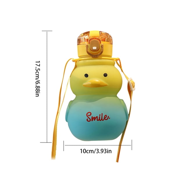 650ml Big Belly Cups Regalos de vacaciones Botellas de agua de paja Tazas lindas de pato para viajes JShteea Para Estrenar