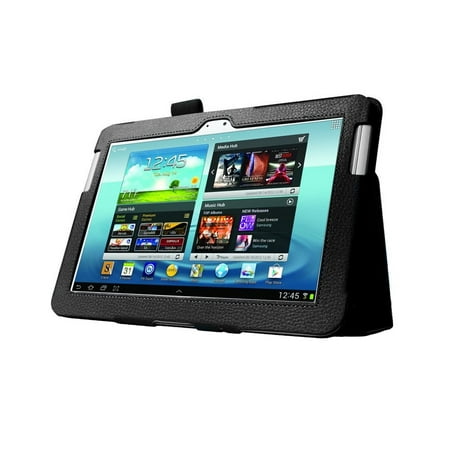 MGear Black Double-Fold Folio Case for Samsung Galaxy Note 10.1 in.