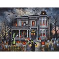 thumbnail image 1 of (szx1541) Hilo Algodón Ecológico Bordado 11CT Impresión 3 Hebras 40*50cm Kit Serie Paisaje Punto Cruz Cabina Halloween, 1 of 10