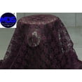 thumbnail image 6 of MDS Pack of 100 Yard Solid Lace Trim Fabric for Wedding Decoration by 55”- Plum, 6 of 6