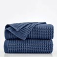 thumbnail image 1 of Manta Douceur Folkstone azul suave y gruesa tejida, 1 of 7