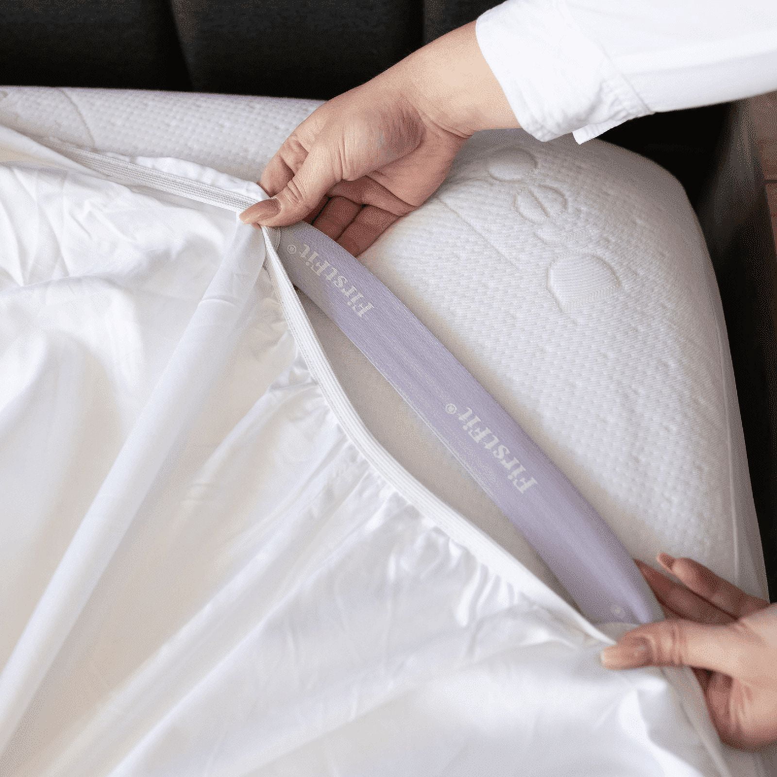 DreamFit® 100% Egyptian Cotton Sheet Set, DreamCool™ Collection - White - King