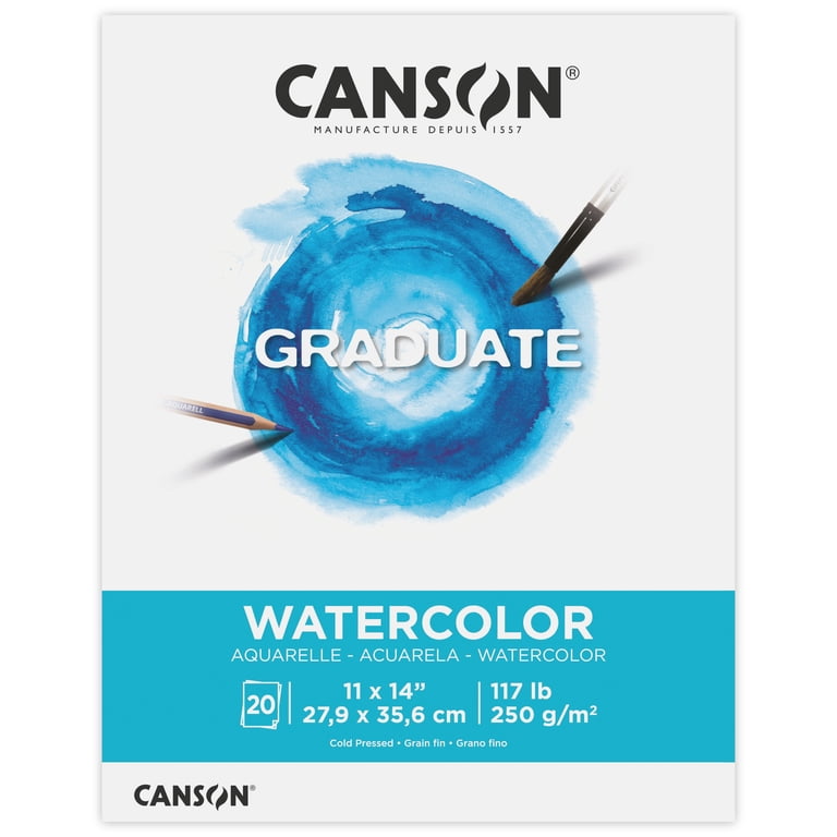 Canson Graduate Watercolor Paper Pad, 11x14, 20 Sheets photo 1