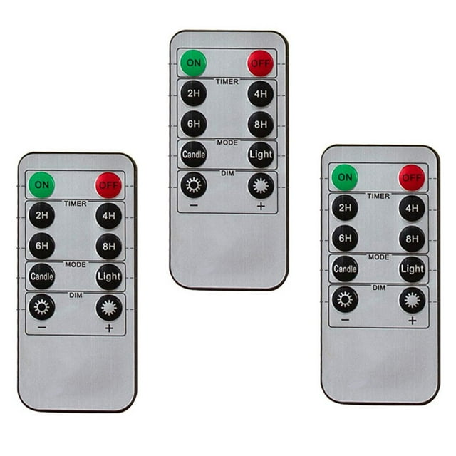 Control Remoto 10pcs 10pcs Con Osci Del Oscición Sin Lma Del De Tiempo LED Macarena Control remoto de velas