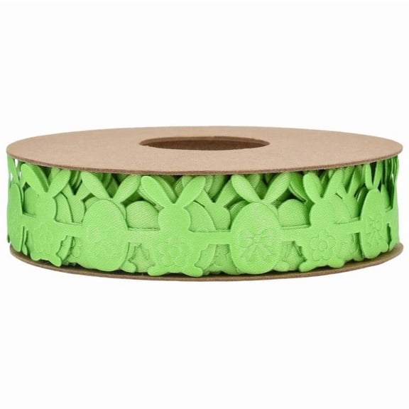 TanSiDing Easter Bunny Ribbon Trim Rope - for Garland Crafts and Party Wedding Home Easter Holiday Decorations
