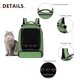 thumbnail image 2 of Pet Out Bag Transpirable Pet Carrier Cómodo para Parrot Cat Dog (B Green), 2 of 6