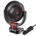 thumbnail image 1 of Ventilador Coche 24 V/12 V Refrigeración Minivan Ventilador Coche Un Cabezal para Camión Potente Ventilador Eléctrico para Coche (ventilador Plegable Un Cabezal Modelo 24 V), 1 of 9