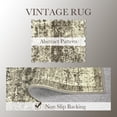 thumbnail image 5 of Washable Rugs 5x7 Rug for Living Room Vintage Rug Distressed Floral Non Slip Large Area Rug for Bedroom Decor Soft Stain Resistant Carpet for Office Nursery Dining Room 5'x7' Brown, 5 of 8