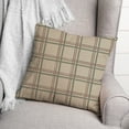 thumbnail image 3 of Creative Products Holiday Plaid on Brown 18 x 18 Spun Poly Pillow, 3 of 3
