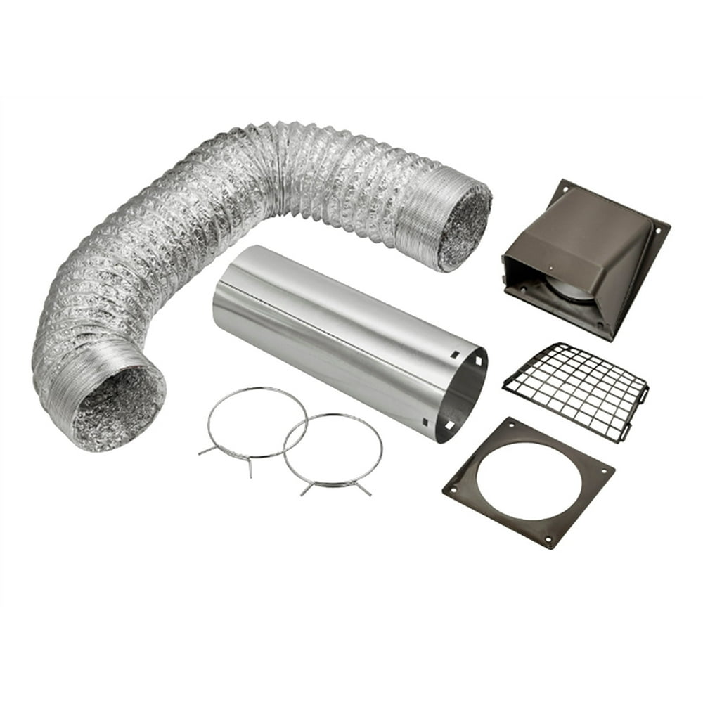 Lambro 1375B Louvered Dryer Vent Kit, 3 Pieces, 4