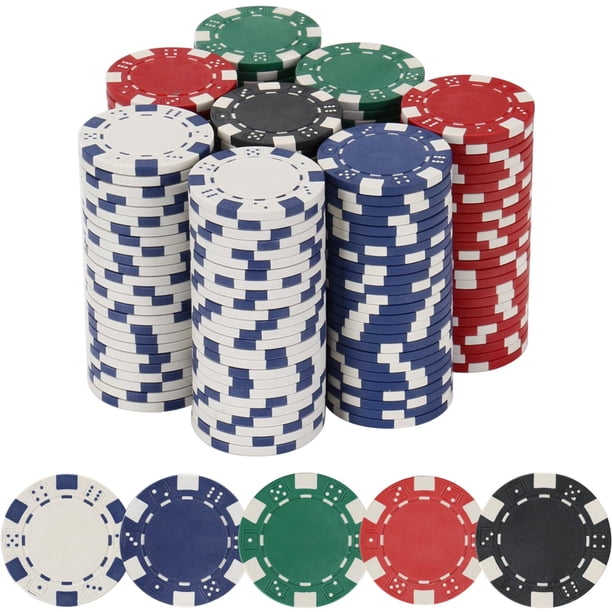 Luobao Poker Chips Juego De Fichas De Póquer Para Juego De Mesa De Cartas 11,5 Gramos Para Texas Hold'Em Blackjack Card Club O Juegos De Póquer Nocturnos