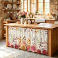thumbnail image 6 of Red Orange Floral Fall Cabinet Curtain 28"Wx51"L,Dustproof Storage Cabinet Curtain with Self Adhesive Tape,Thanksgiving Eucalyptus Leaves Autumn Tall Pantry Cover Drape for Kitchen,Utility Closet, 6 of 9