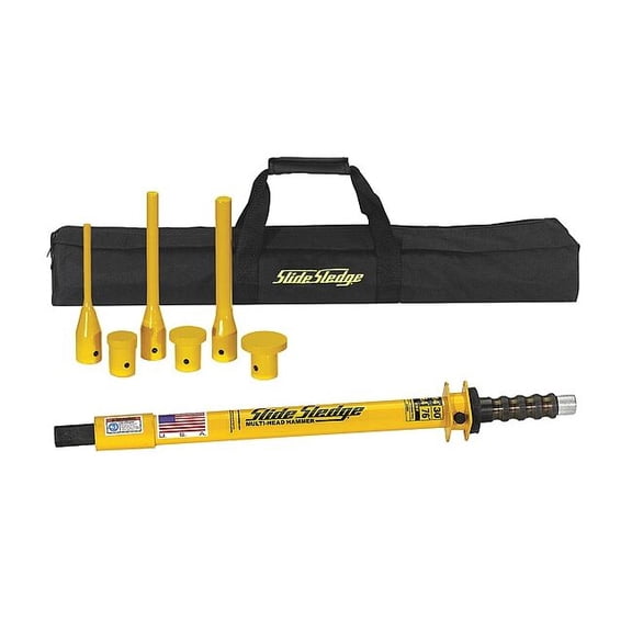 Slide Sledge Slide Hammer Sledge, 14 lb., 30", w/ 6 Tips 211303