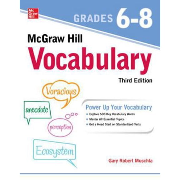 Pre-Owned McGraw Hill Vocabulary Grades 6-8, Third Edition (Paperback) 1264585594 9781264585595