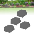 thumbnail image 1 of 4 Pcs Pierres de Marche Extérieures Légères Résistantes aux Intempéries Pierre Décorative pour Allée de Jardin avec 24 Pcs Piquets de Sol, 1 of 7