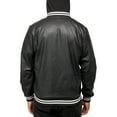 thumbnail image 2 of X RAY Jeans Mens Grainy PU Hooded Jacket with Faux Shearling Lining, Black/White, XL, 2 of 9