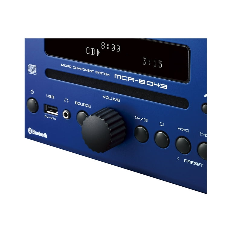 Yamaha MCR-B043 - Micro system - 30 Watt (total) - blue - Walmart.com