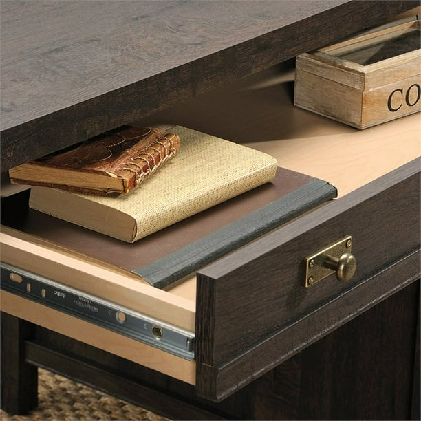 Sauder costa executive clearance desk coffee oak