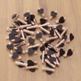 thumbnail image 4 of Miangastore 50Pcs Photo Paper Pegs Small Heart Shape Wood with Coffee Color for Fixation and Sealing at Home, 4 of 8