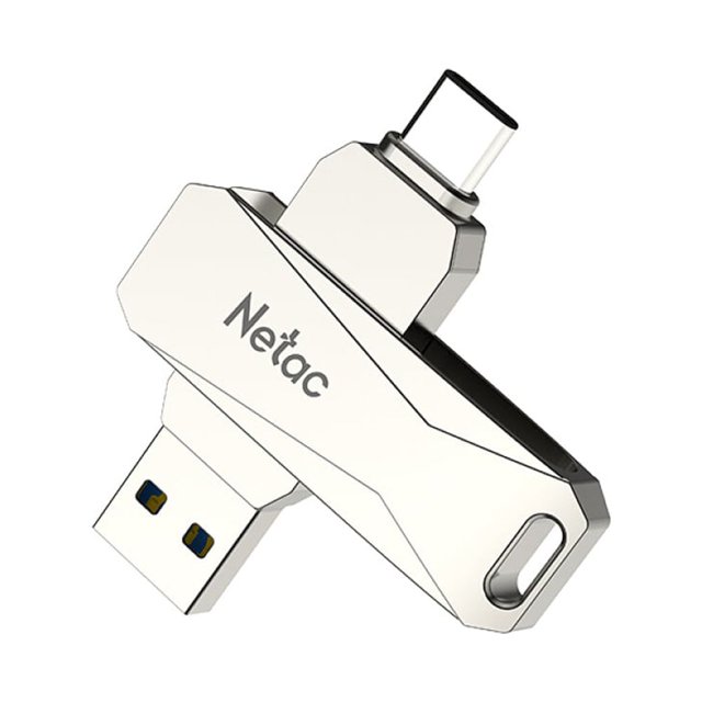 Netac U782C 128GB Type-C + USB dual interface USB flash drive plug and play mobile phone memory expansion USB flash drive silver