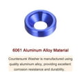 thumbnail image 4 of 30packs Countersunk Washer M3 Anodized Aluminum Alloy Finishing Washers, Blue, 4 of 4