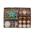 thumbnail image 7 of RuiJiao 73Pcs Electroplated Christmas Ornaments Set with Unique Shapes, Gift Box for Tree Decorations, 7 of 7