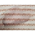 thumbnail image 4 of oneOone Cotton Cambric Rust Brown Fabric Stripe & Leaves Artistic Diy Clothing Quilting Fabric Print Fabric By Yard 56 Inch Wide, 4 of 4