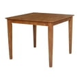 thumbnail image 2 of 36 x 36 in. Solid Wood Dining Table with Shaker Styled Legs - Distressed Oak, 2 of 6