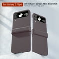 thumbnail image 6 of for Samsung Galaxy Z Flip 4 Case with Hinge Protection, Carbon Fiber Texture Slim Shockproof Durable Anti-Scratch Hard PC Protective Phone Cover Case for Samsung Galaxy Z Flip 4, Brown, 6 of 6