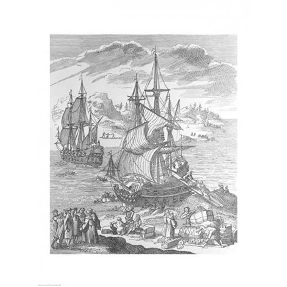 Posterazzi BALBAL111689 La Salles Landing in Texas Poster Print - 18 x 24 in.