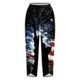 thumbnail image 5 of Hvot&aat Women's Harem Pants Red Galaxy Nebula Independence Day Printed Trousers High Waisted Jogger, 5 of 5